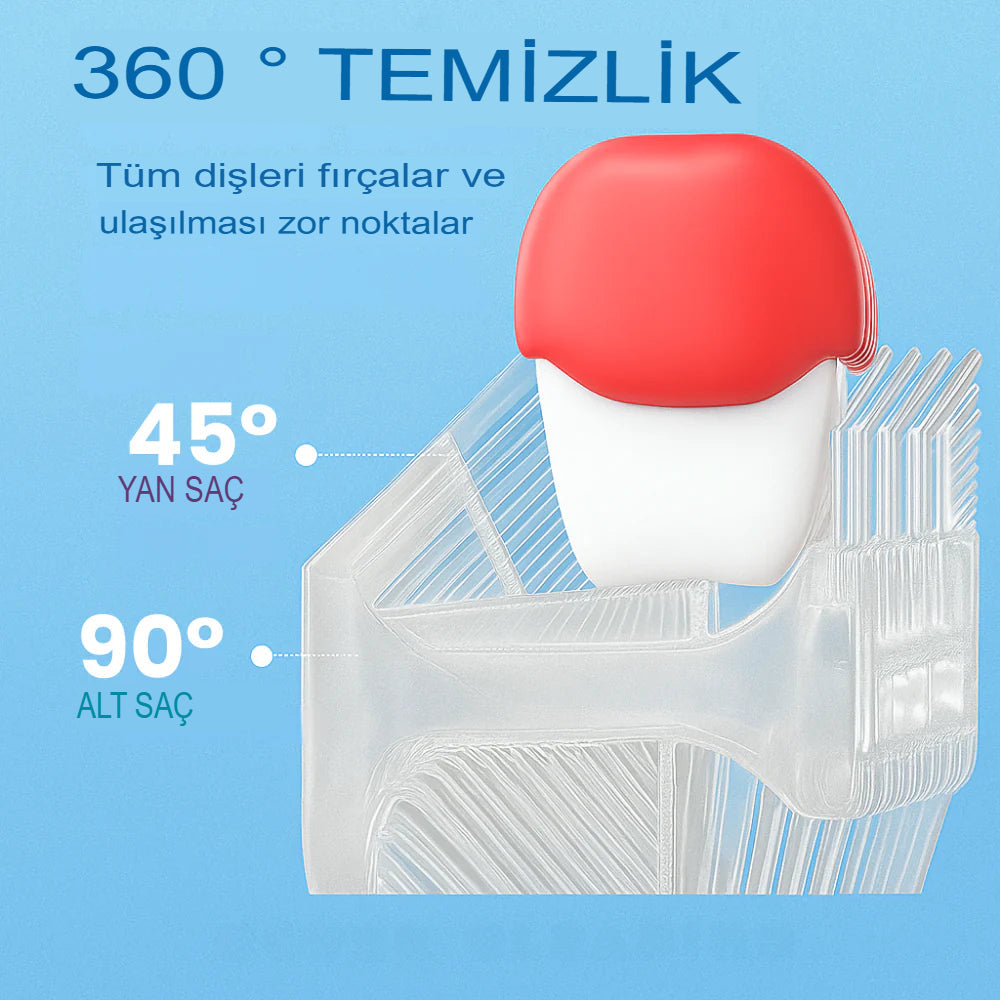 U-Şeklinde 360º Ultrasonic Diş Fırçası