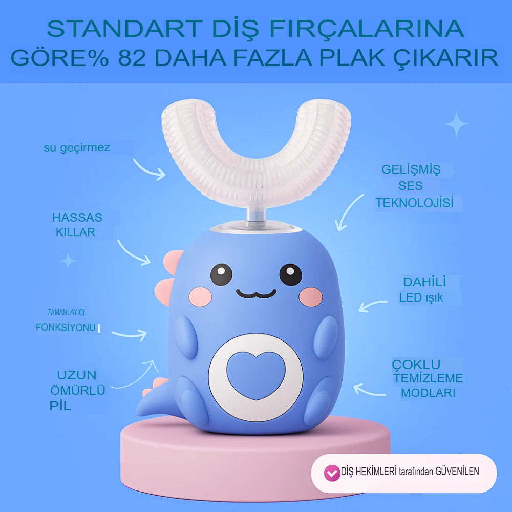 U-Şeklinde 360º Ultrasonic Diş Fırçası