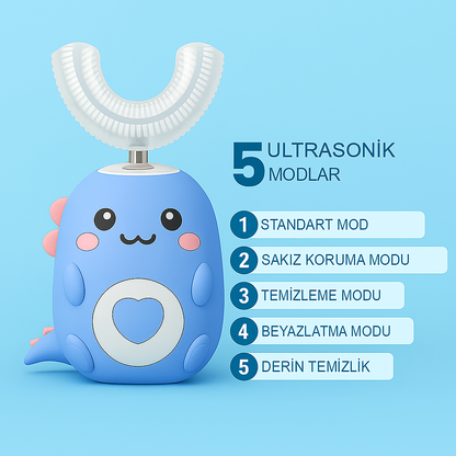 U-Şeklinde 360º Ultrasonic Diş Fırçası